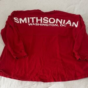 Smithsonian Red Long Sleeve Women's Top